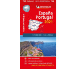 Carte Nationale España, Portugal 2021 - Papel alta resistencia / Espagne, Portugal 2021 - Indéchirab