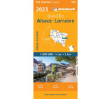 Carte Régionale Alsace, Lorraine 2023