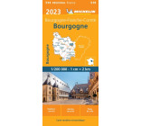 Carte Régionale Bourgogne 2023