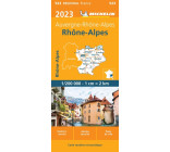 Carte Régionale Rhône-Alpes 2023