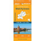 Carte Régionale Midi-Pyrénées 2023