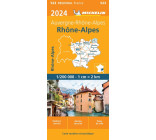 Carte Régionale Rhône-Alpes 2024