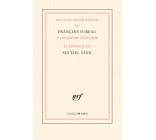 Discours de réception de François Sureau à l'Académie française et réponse de Michel Zink