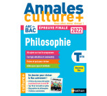 Annales Culture + - Philosophie - Bac 2022