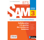 Collaboration à la gestion des RH BTS SAM 1e/2e années (DOM ACT SAM) Livre + licence élève - 2018