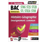 Guide Bac Techno - Histoire-Géographie Toutes spécialités 1re/ Tle - Réflexe - N° 66