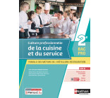 Culture professionnelle de la cuisine et du service - 2e Bac pro MHR - livre + licence élève 2021