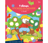 T'choupi stickers en mousse la forêt