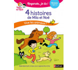 Regarde je lis ! 4 histoires de Mila et Noé - Vive les animaux Niveau 1 & 1+