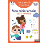 J'apprends et j'écris - Mon cahier ardoise Les chiffres MS