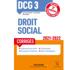 DCG 3 Droit social - Corrigés - 2021-2022