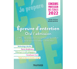 Concours Professeur des écoles 2022 - Épreuve d'entretien - Oral / admission