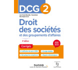 DCG 2 Droit des sociétés et des groupements d'affaires - Corrigés 2022-2023