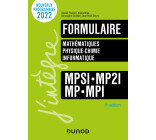 Formulaire MPSI-MP2I-MP-MPI - 8e éd.