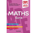 Concours Professeur des écoles - Mathématiques - Ecrit - CRPE 2023  - Master MEEF