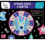 Attrape-rêves à gratter. Licornes qui brillent dans la nuit