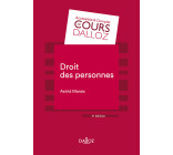 Droit des personnes. 4e éd.