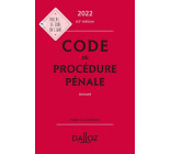 Code de procédure pénale 2022 63ed - Annoté