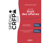 Épreuves écrites du CRFPA - Spécialité Droit des affaires - Édition 2021