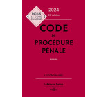 Code de procédure pénale 2024, annoté 65e éd.