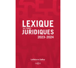 Lexique des termes juridiques 2023-2024