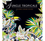 Black coloriage - Jungle tropicale