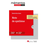 Note de synthèse