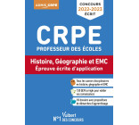 CRPE - Concours Professeur des écoles - Histoire-Géographie et EMC - Réussir sa démarche d'apprentissage