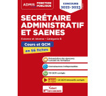 Concours Secrétaire administratif et SAENES - Catégorie B - Cours et QCM en 56 fiches