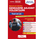 Epreuves de sélection Gendarme adjoint volontaire 2022-2023 - Catégorie C - Tout-en-un