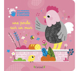 Une poule sur un mur