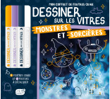 MON COFFRET DE FEUTRES CRAIE - DESSINER SUR LES VITRES MONSTRES ET SORCIÈRES