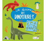 Dinosaures avec des pochoirs