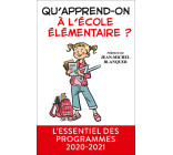 Qu'apprend-on à l'école élémentaire ?