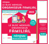 Le Bloc mensuel organiseur familial Mémoniak, calendrier (sept. 2022- déc 2023)