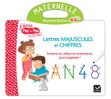 Livre ardoise Téo et Nina MS - Lettres majuscules et chiffres