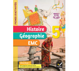 Fiches d'activités Histoire-Géographie-EMC 5e - Ed. 2022 - Cahier élève