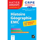 Histoire-Géographie-EMC- CRPE 2023-2024 - Epreuve écrite d'admissibilité