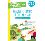 En route pour la production d'écrits CE2 - Aventure, lettres et documentaires - 2023 - Cahier élève