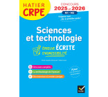 Sciences et Techno - CRPE 2025-2026 - Epreuve écrite d'admissibilité