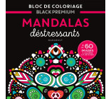 Bloc de coloriages Black Premium : Mandalas destressants