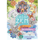 Color Zen - J'aime les stickers - + de 500 autocollants - Des stickers à colorier - Des stickers pailletés