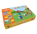 MES 3 PUZZLES EN BOIS P'TIT LOUP