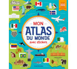 MON ATLAS DU MONDE AVEC STICKERS