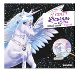 Ma pochette Licornes des étoiles - Cartes à gratter et à colorier