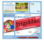 FRIGOBLOC HEBDOMADAIRE MONTESSORI 2022 - 16 MOIS - (DE SEPT. 2021 À DÉC. 2022)