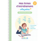 Mes fiches d’entraînement effaçables - Soustractions posées