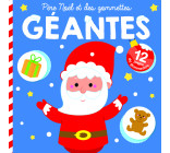 Père Noël et des gommettes géantes couverture bleue