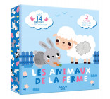 LES P'TITS TOUT DOUX - COFFRET À TOUCHER - LES ANIMAUX DE LA FERME