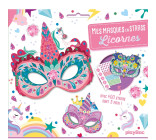 Mes masques en strass - Licornes